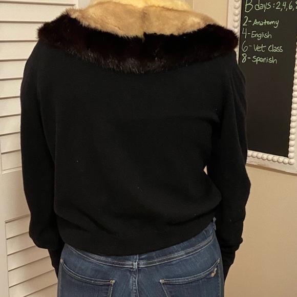 Vintage rabbit fur cardigan 1950-1960 - Picture 13 of 14